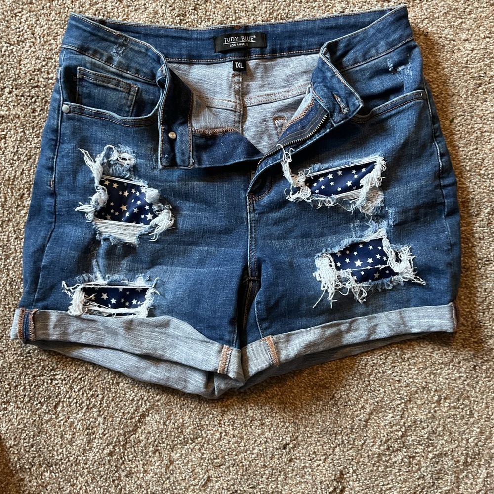 Judy Blue Distressed Jean Shorts